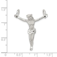 Sterling Silver Corpus (Crucified Christ) Pendant view 3