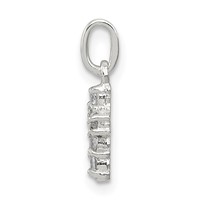 Sterling Silver CZ Cross Petite Charm view 2