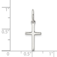 Sterling Silver Polished Latin Cross Charm view 3