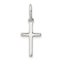 Sterling Silver Polished Latin Cross Charm view 1