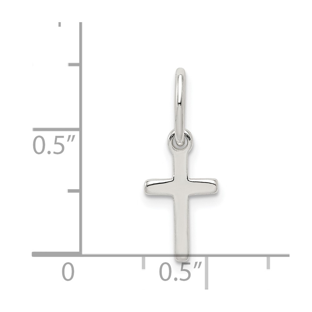 Sterling Silver Small Cross Charm (QC5389)
