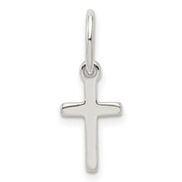 Sterling Silver Small Cross Charm view 1