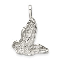 Sterling Silver Praying Hands Charm view 4