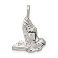 Sterling Silver Praying Hands Charm view 1