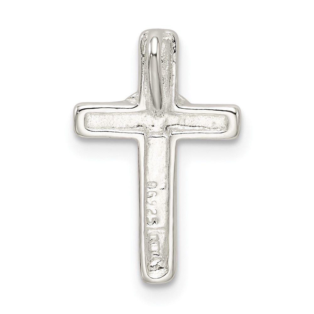 Sterling Silver Small Cross Pendant (QC5390)