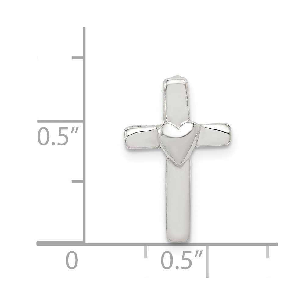 Sterling Silver Small Cross Pendant (QC5390)