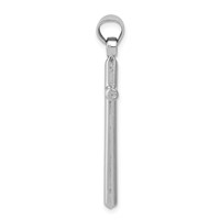Sterling Silver Rhodium-plated Latin Cross Pendant view 2