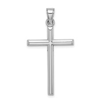Sterling Silver Rhodium-plated Latin Cross Pendant view 4