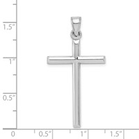 Sterling Silver Rhodium-plated Latin Cross Pendant view 3