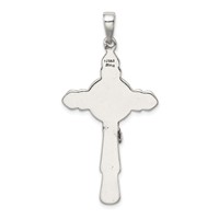 Sterling Silver Antiqued Iona Crucifix Pendant view 4