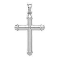 Sterling Silver Rhodium-plated Reversible Crucifix Pendant view 3