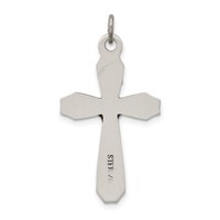 Sterling Silver Antiqued Inri Crucifix Pendant view 4