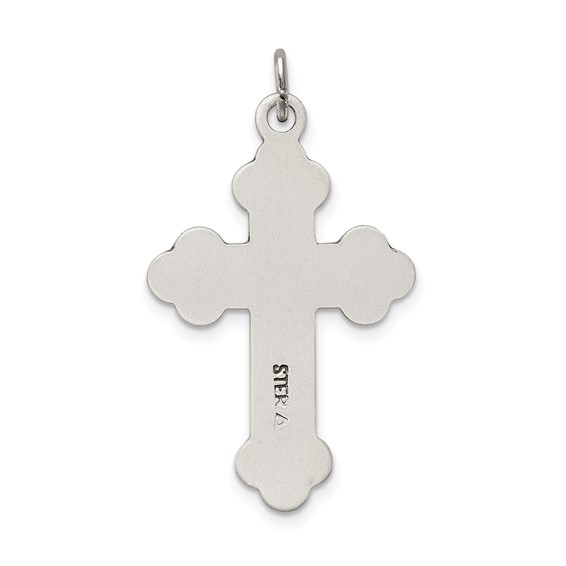 Sterling Silver Antiqued INRI Crucifix Pendant
