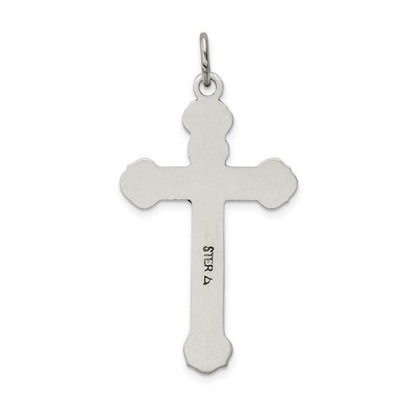 Sterling Silver Antiqued INRI Crucifix Pendant
