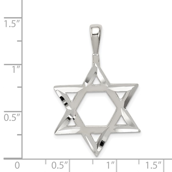 Sterling Silver Star of David Pendants