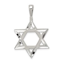 Sterling Silver Star of David Charm view 1