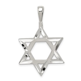 Sterling Silver Star of David Pendants