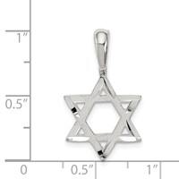 Sterling Silver Star of David Charm view 3