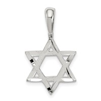 Sterling Silver Star of David Charm view 1