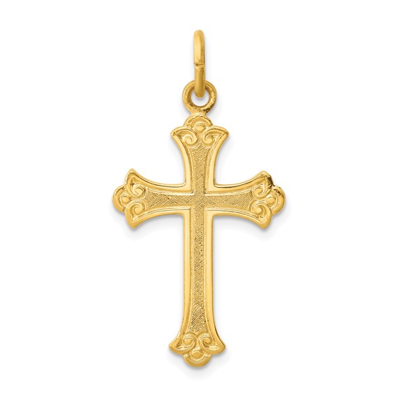 Sterling Silver & 24k Gold -plated Cross Pendant
