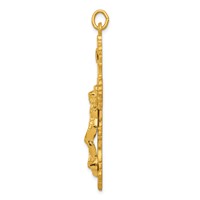 Sterling Silver & 24K Gold -plated Inri Crucifix Pendant view 2