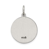 Sterling Silver Antiqued Holy Trinity Medal view 4
