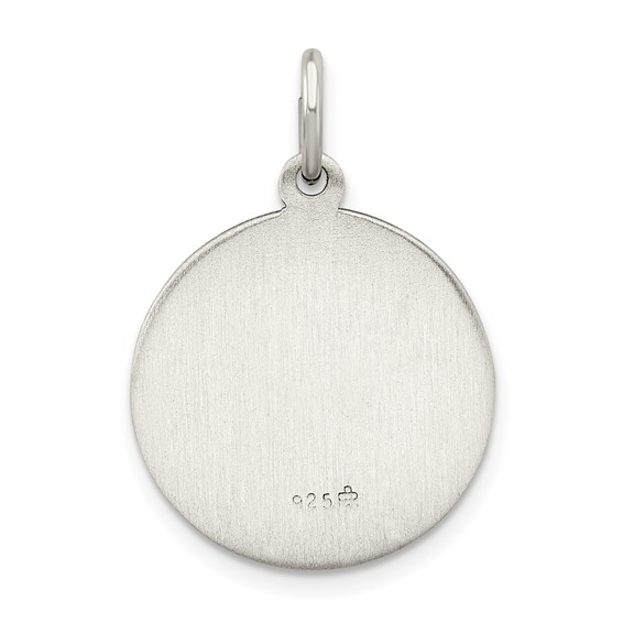 Sterling Silver Antiqued Infant Jesus Medal