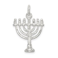 Sterling Silver Menorah Charm view 4