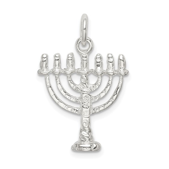 Sterling Silver Menorah Pendants