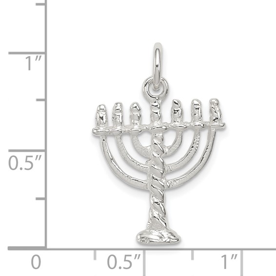 Sterling Silver Menorah Pendants