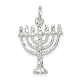 Sterling Silver Menorah Pendants