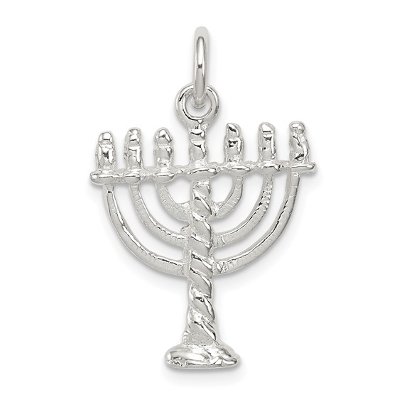 Sterling Silver Menorah Pendants