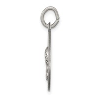 Sterling Silver Antiqued Jesus Have Mercy Medal view 2