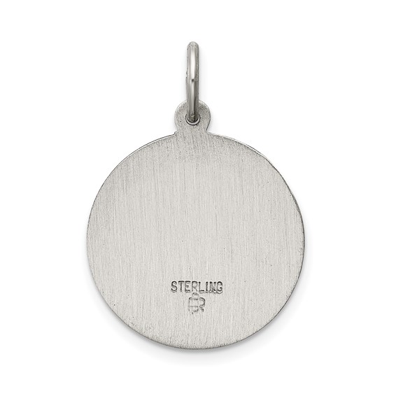 Sterling Silver Antiqued Jesus Have Mercy Medal