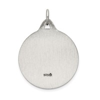 Sterling Silver Antiqued Jesus Medal view 4