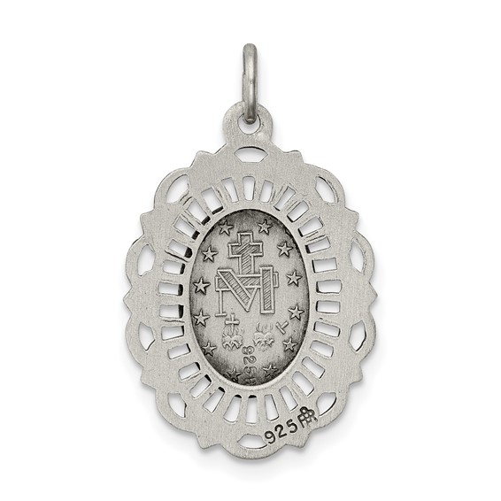 Sterling Silver Antiqued Miraculous Medal