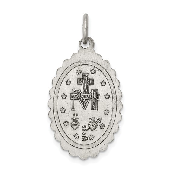 Sterling Silver Miraculous Medal Pendants