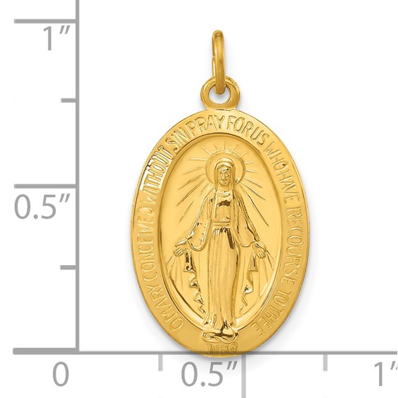 Sterling Silver & 24k Gold -plated Miraculous Medal