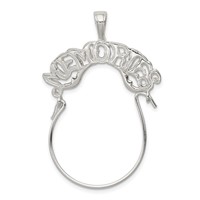 Sterling Silver Memories Charm Holder view 1