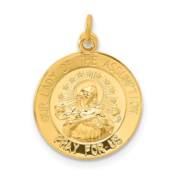 Sterling Silver & 24k Gold -plated Our Lady of the Assumption Medal