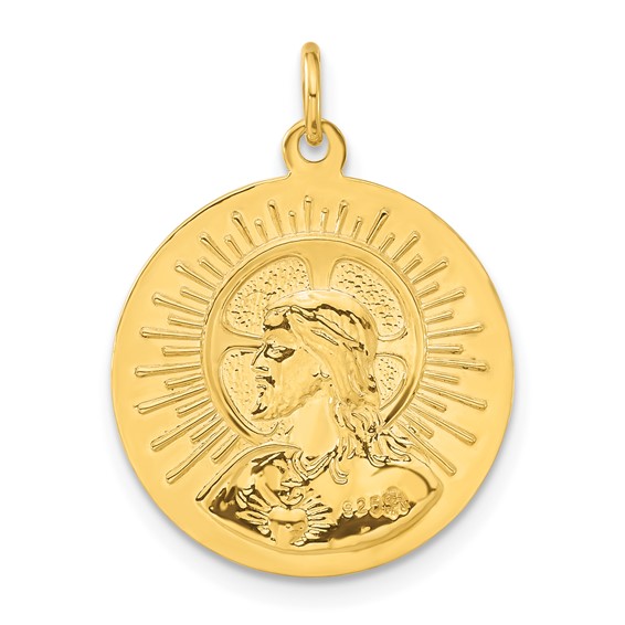Sterling Silver & 24k Gold-plated Matka Boska Medal Pendant