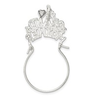 Sterling Silver #1 Grandmother Charm Holder view 4