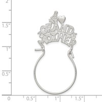 Sterling Silver #1 Grandmother Charm Holder view 3