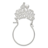 Sterling Silver #1 Grandmother Charm Holder view 1