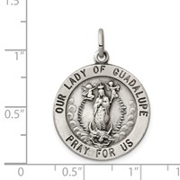 Sterling Silver Our Lady of Guadalupe Medal view 3