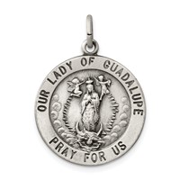 Sterling Silver Our Lady of Guadalupe Medal view 1