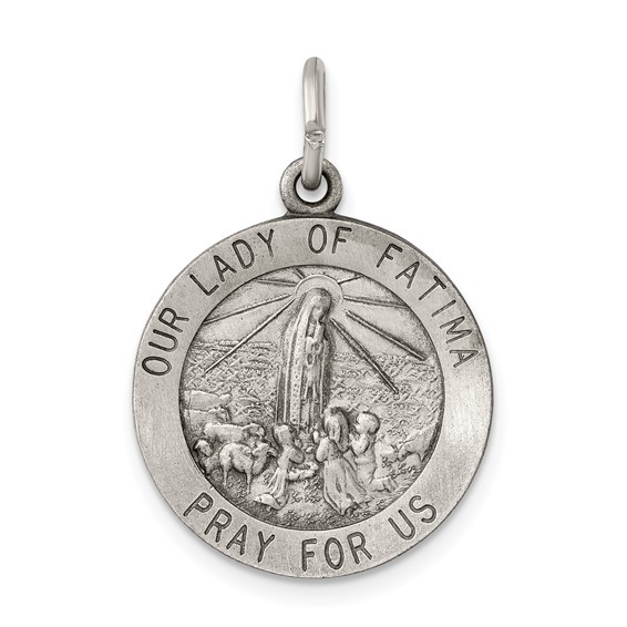 Sterling Silver Our Lady of Fatima Pendants
