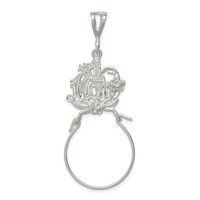 Sterling Silver #1 Mom Charm Holder view 1