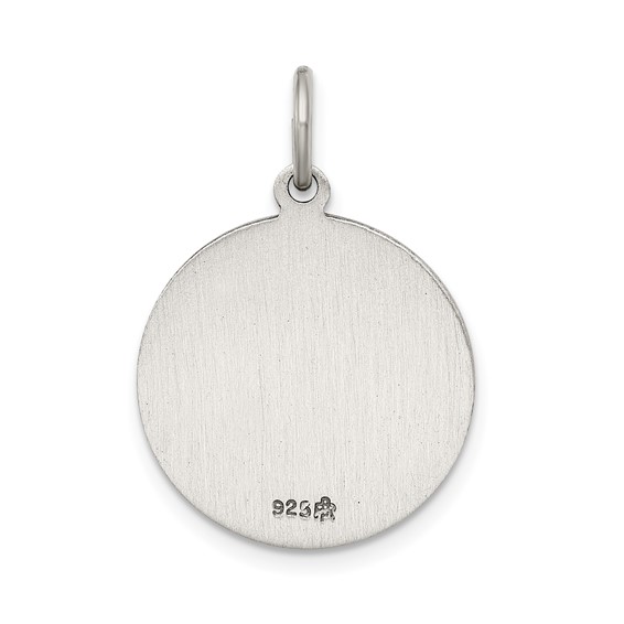 Sterling Silver Antiqued Our Lady of Loreto Medal