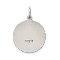 Sterling Silver Antiqued Sacred Heart of Mary Medal view 4